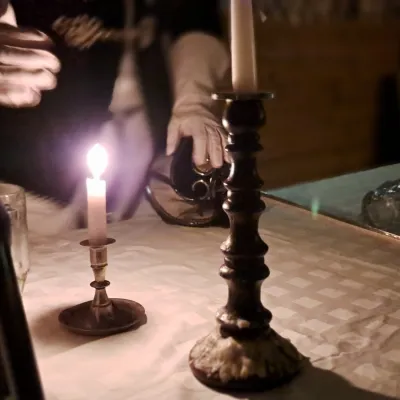 Die symbolische Lebenskerze des Bundesbrders Seneca wird verlöscht