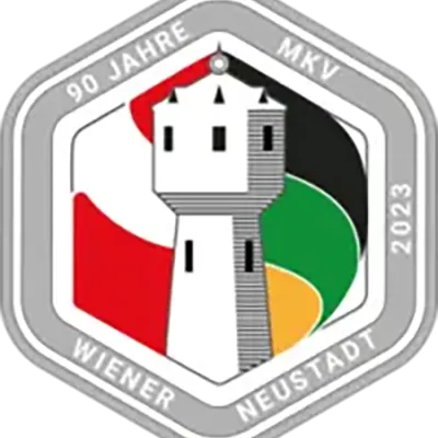 Logo des PT23 mit Turm mittig Fahne Österreich links, Farben BBN rechts davon