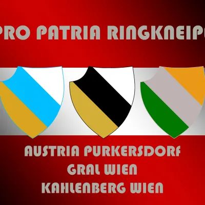 Österreichflagge mit Farbenschildern AUP-GLW-KBW