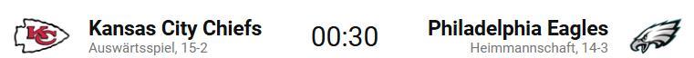 Finalgegner Superball 2025 Kansas City Chiefs und Philadelphia Eagles