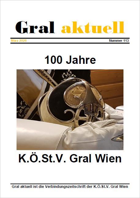 Titelseite der Verbindungszeitschrift GRAL AKTUELL #113 März2026