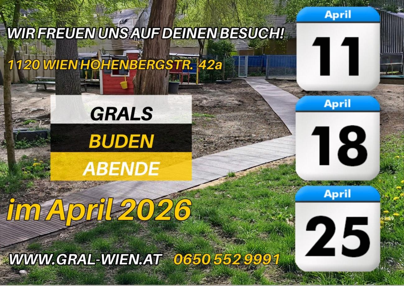 Termine der Budenabendei m April 2026