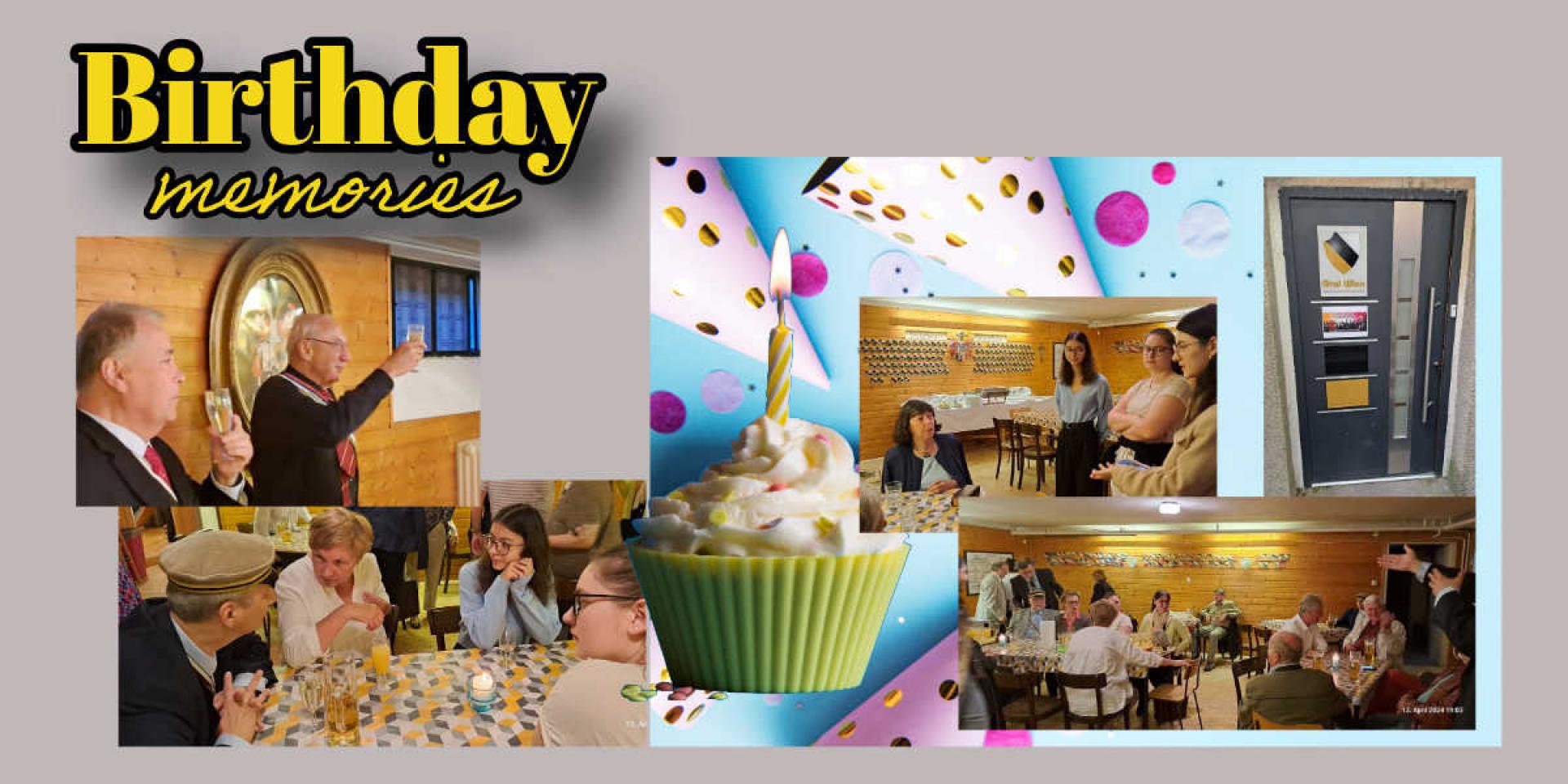 Fotocollagedes Geburtstagsfestes von Alarich und Catull am 13.04.2024